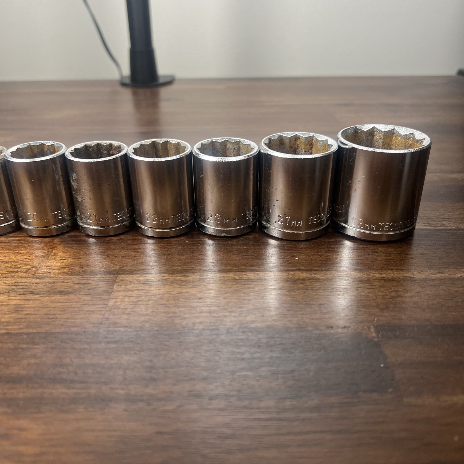 TecoMaster Vanadium 12 Point Socket Set (Missing Pieces) 11mm – 32mm See Picture