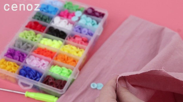460 Sets 24 Color Snap Plastic Fasteners with Pliers Tool – No Sew Buttons for C