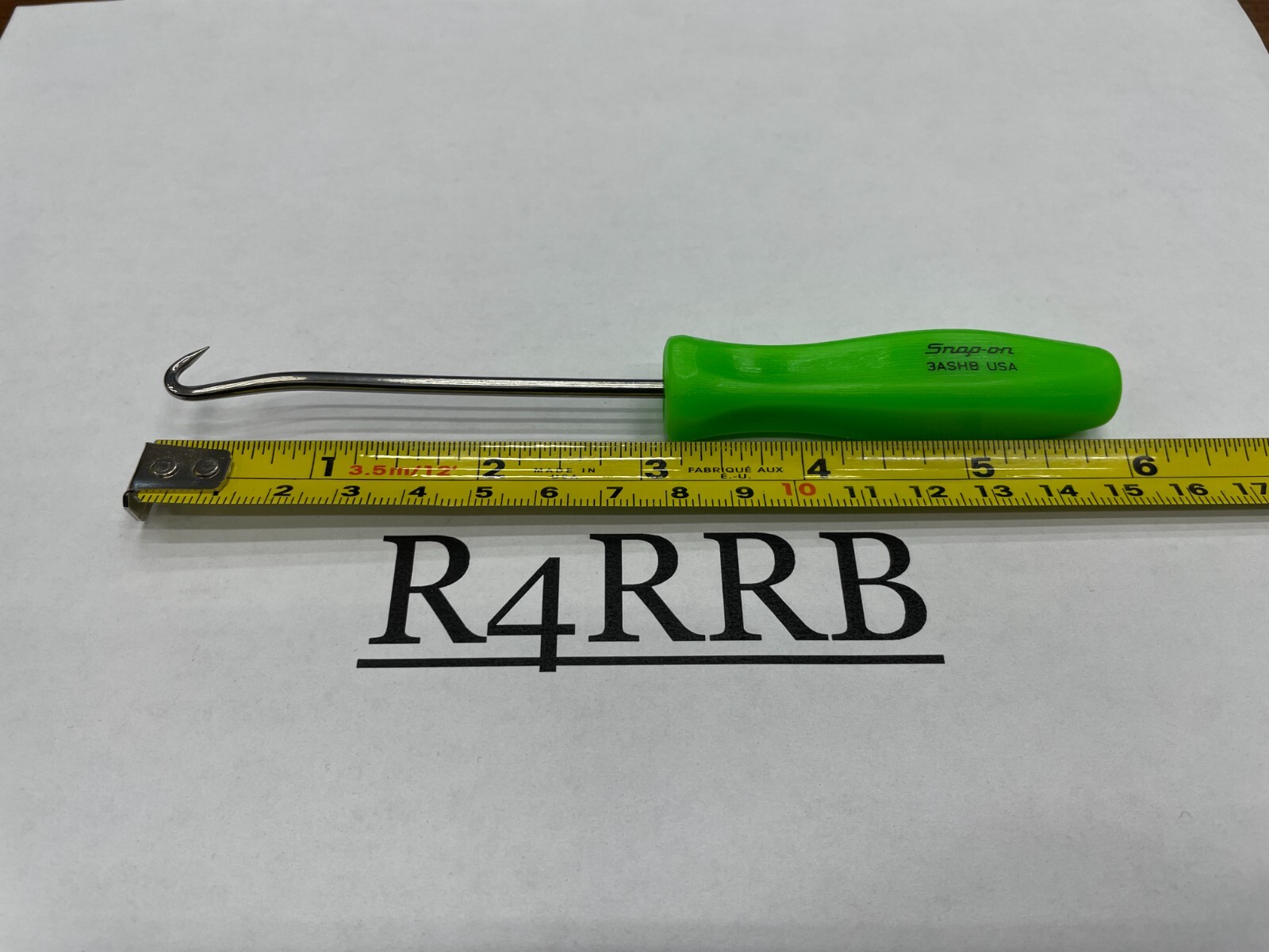 Snap-on Tools USA NEW Classic GREEN Mini Hard Handle Hook Pick 3ASHBG