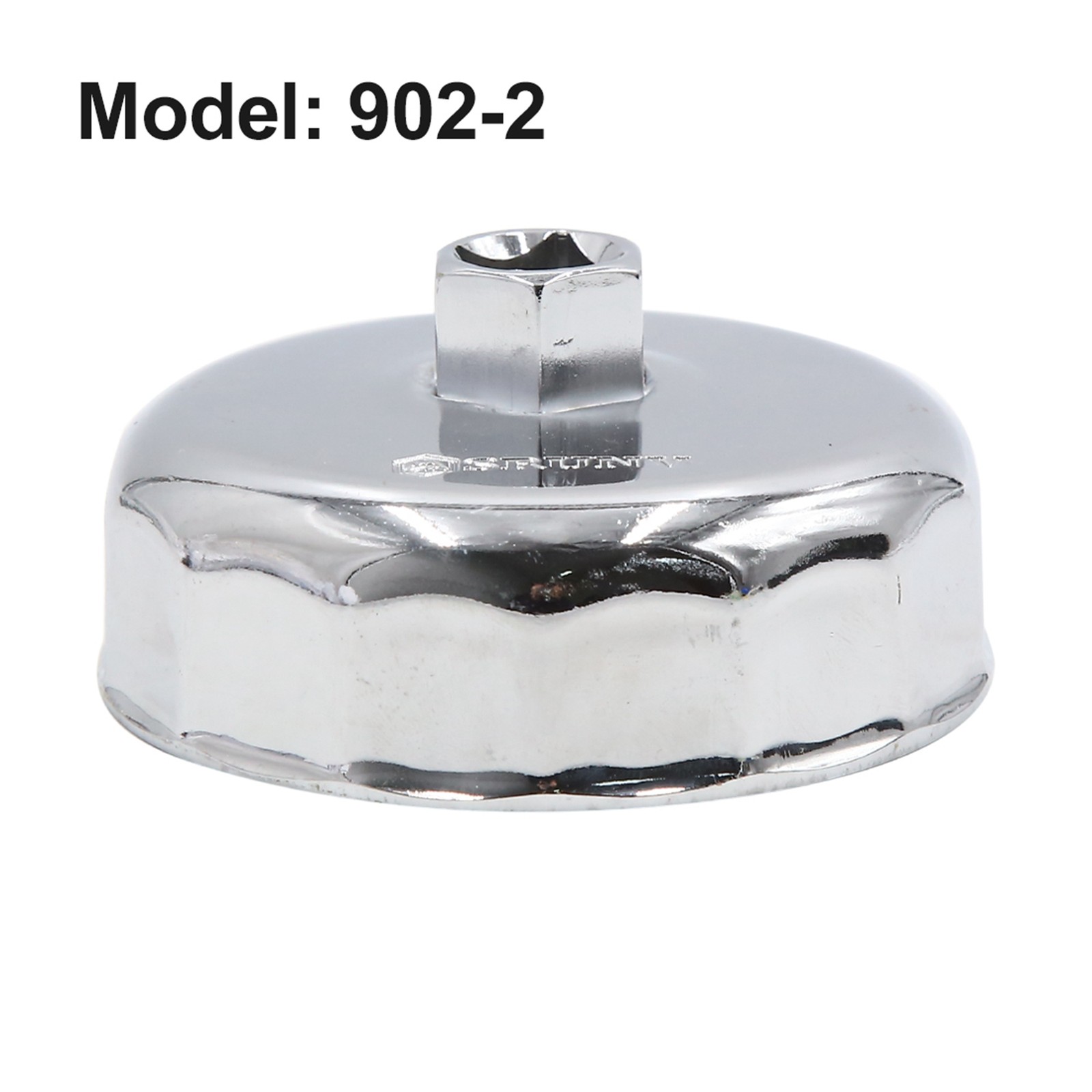83-84mm 14 Flutes Silver Tone Metal Oil Filter Cap Wrench Socket Remover Tool