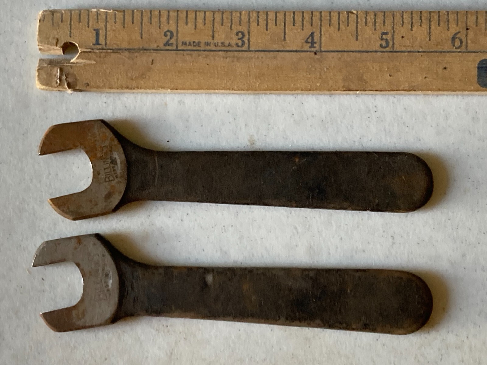 2 Vintage Billings 603A 5/18″ Open End Wrench Hand Tools USA