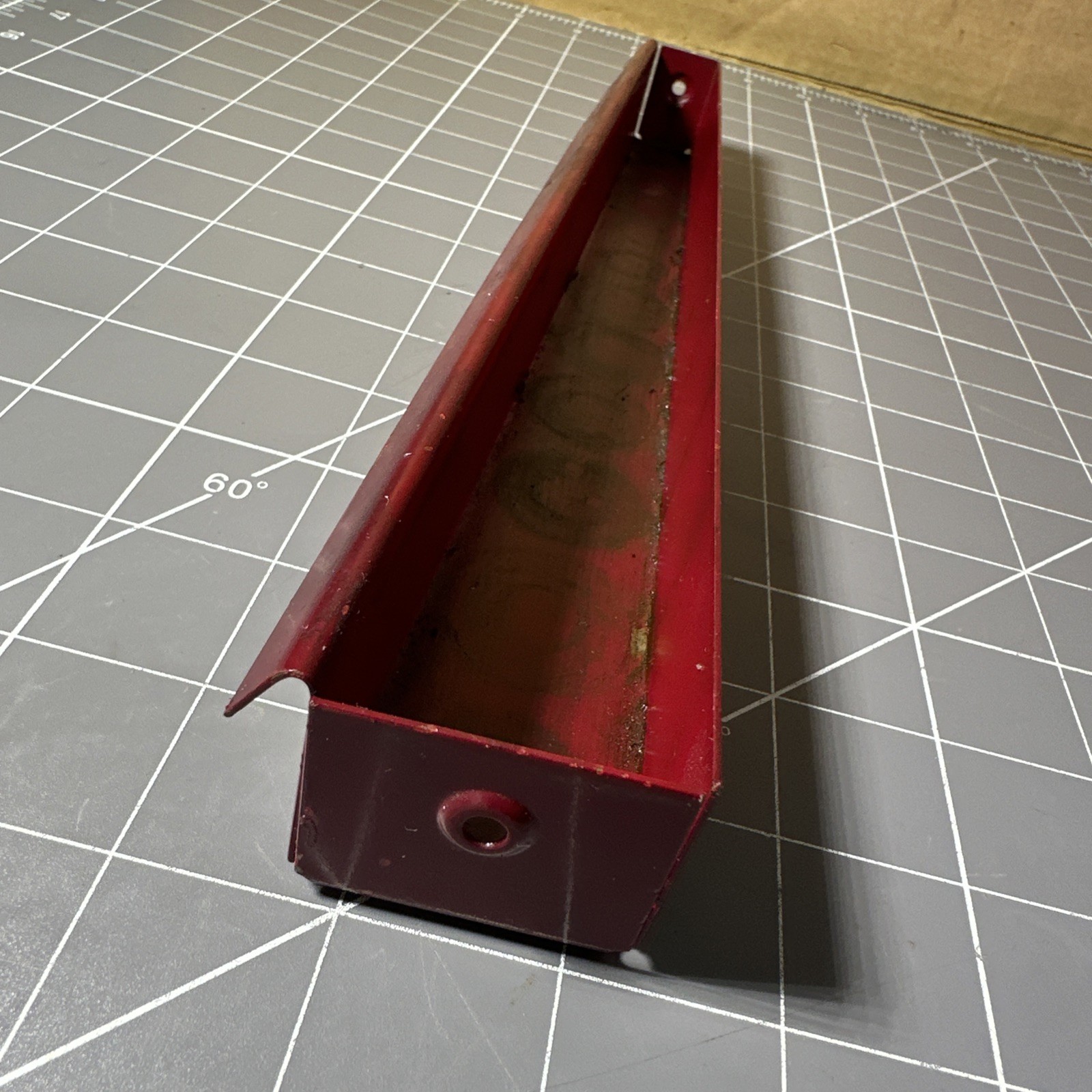Vintage Snap-on KRA159 Metal Mid Socket Tray – Rare Royal Maroon 11.5”