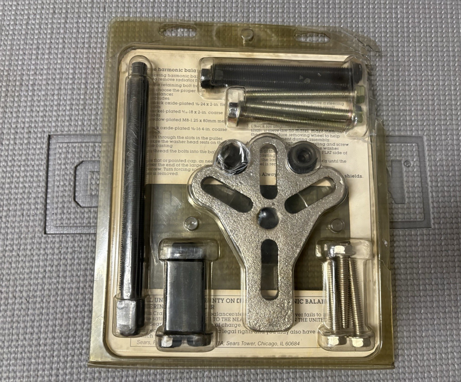 NOS Sears Craftsman Harmonic Balancer Steering Wheel Puller 47626 USA