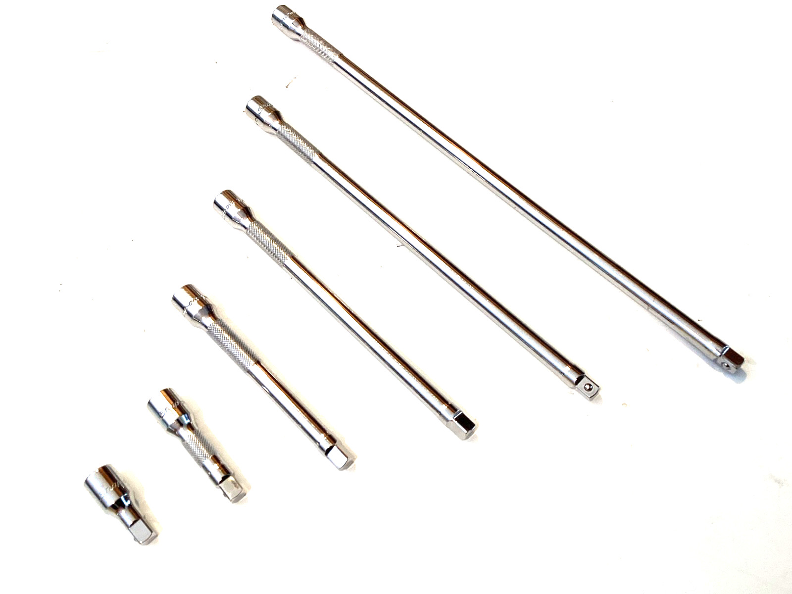 Snap On USA 106BTMX NEW 6 Piece 1/4” Drive Knurled Chrome Socket Extension Set