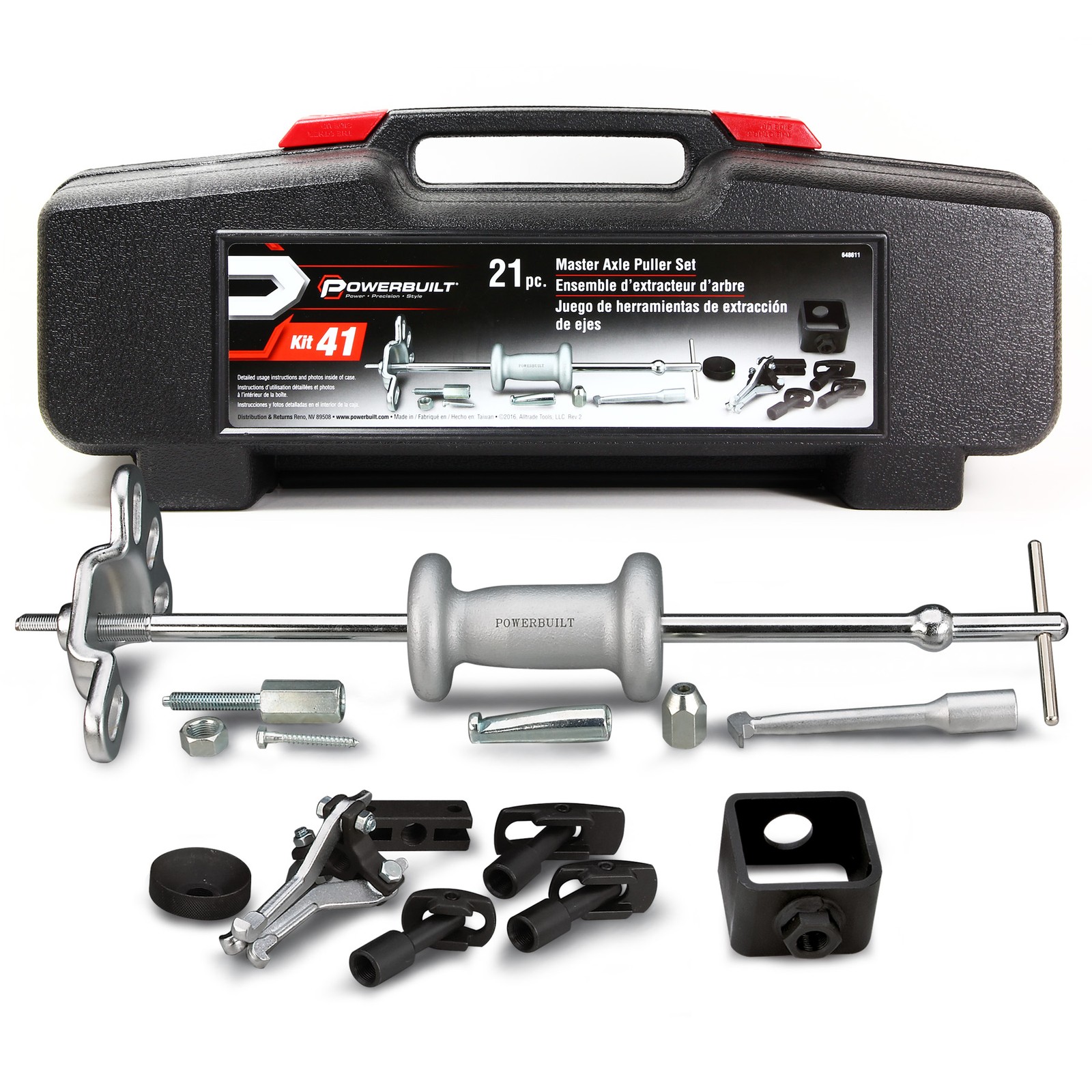 Powerbuilt 21 Piece Master Axle Puller Kit – 648611