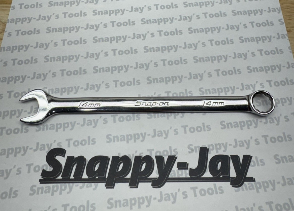 Snap-on Tools USA USED 14mm Metric 12pt Standard Chrome Combo Wrench OEXM140B