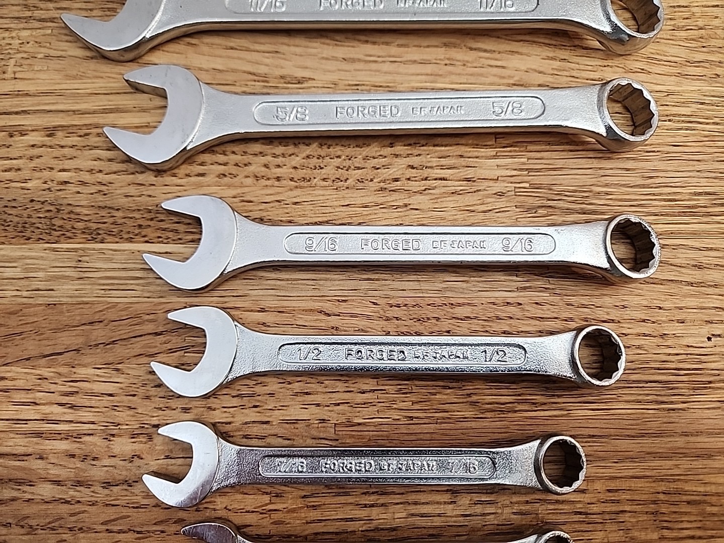 Vintage Sears 6pc SAE Wrench Set 4390