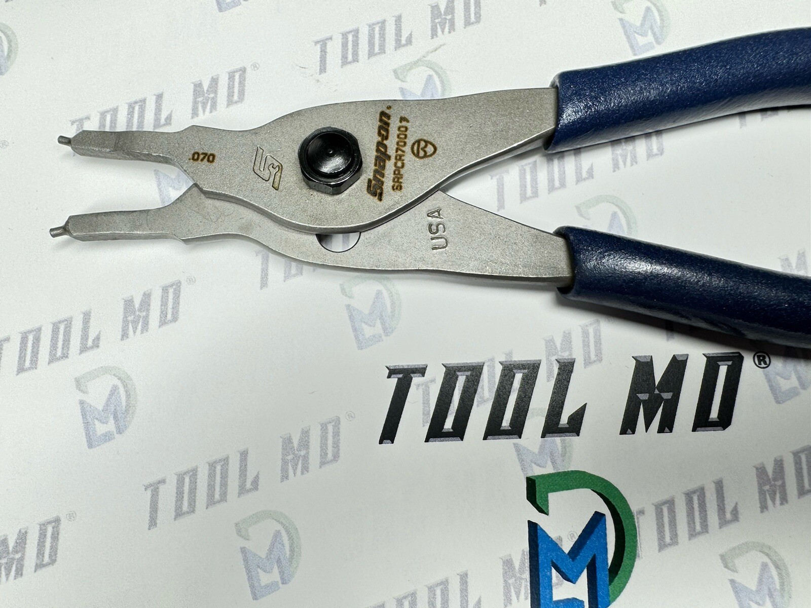 Snap-on Tools USA NEW POWER BLUE Straight Tip .070 Snap Ring Pliers SRPCR7000