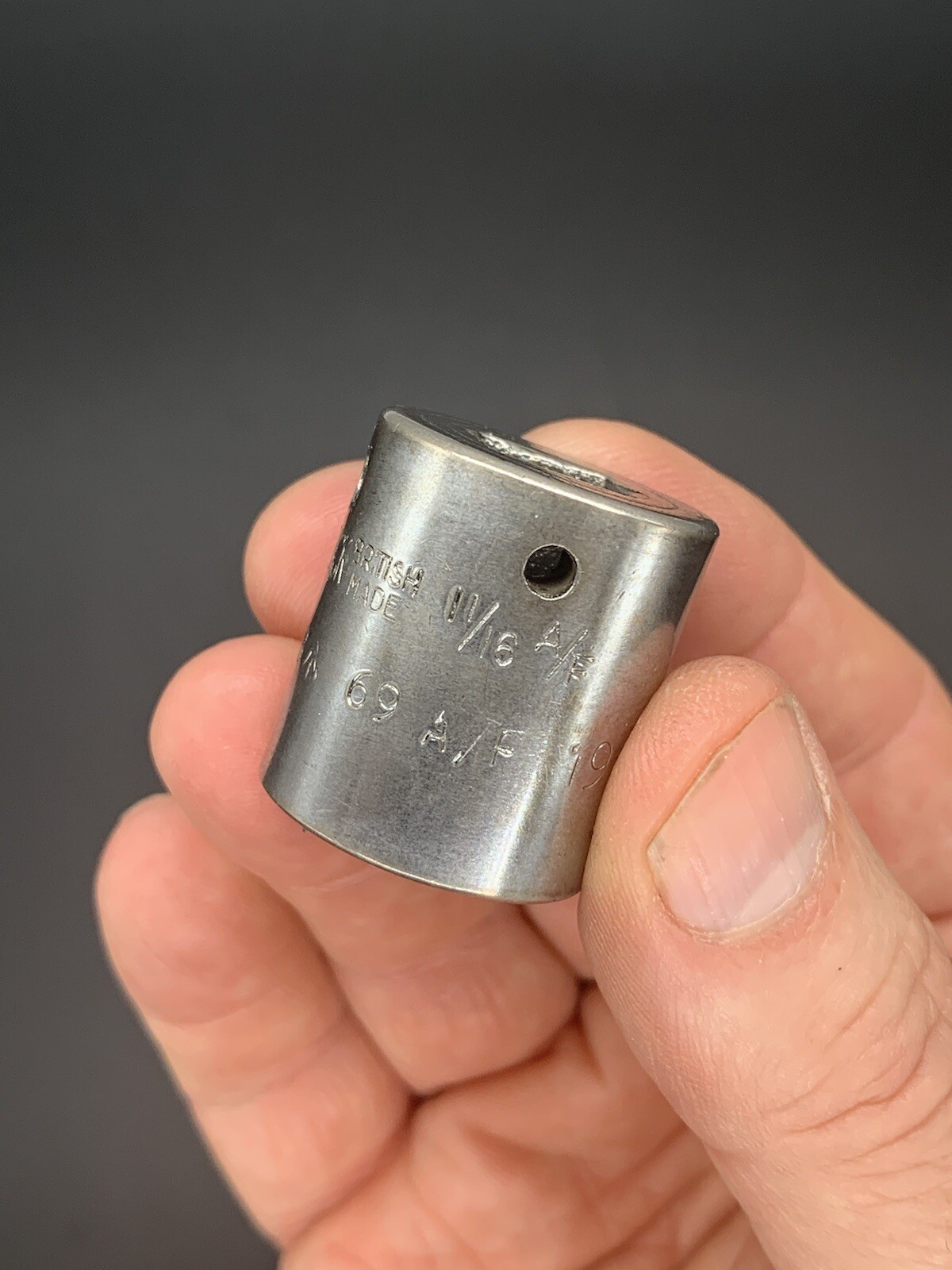 King Dick Impact Socket 11/16 AF 69 AF 3/8” Drive MSA 222 Military Arrow 1966