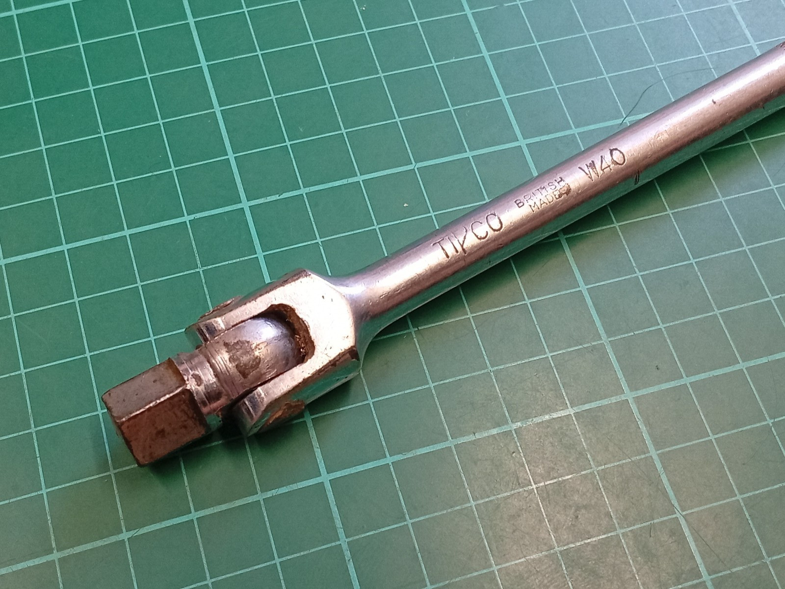 Vintage TIPCO W40, 3/8″ Drive, 8″ 200mm Breaker Bar, British Made