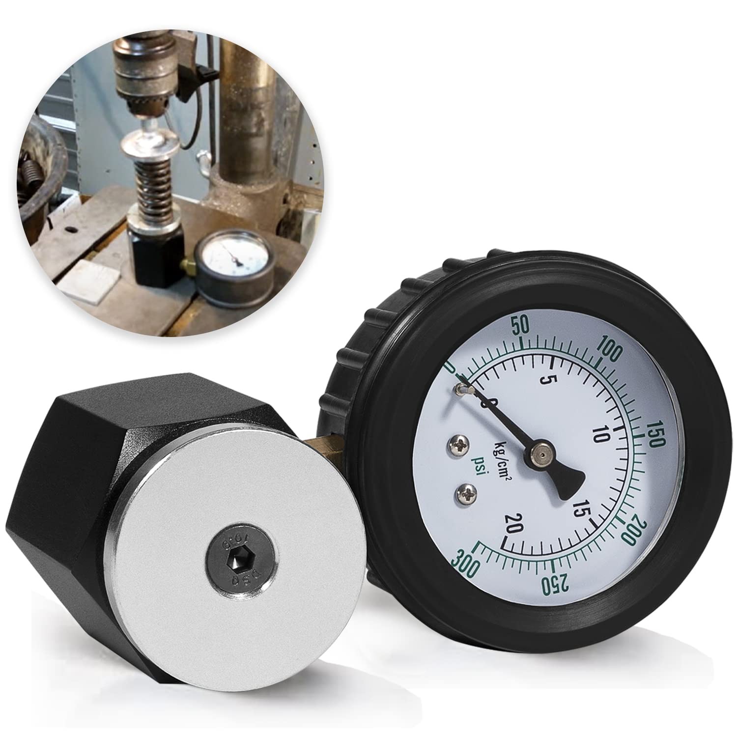 66835 Mini Valve Spring Pressure Tester, 0-300 lbs./in. Range 0-20 kg/cm²