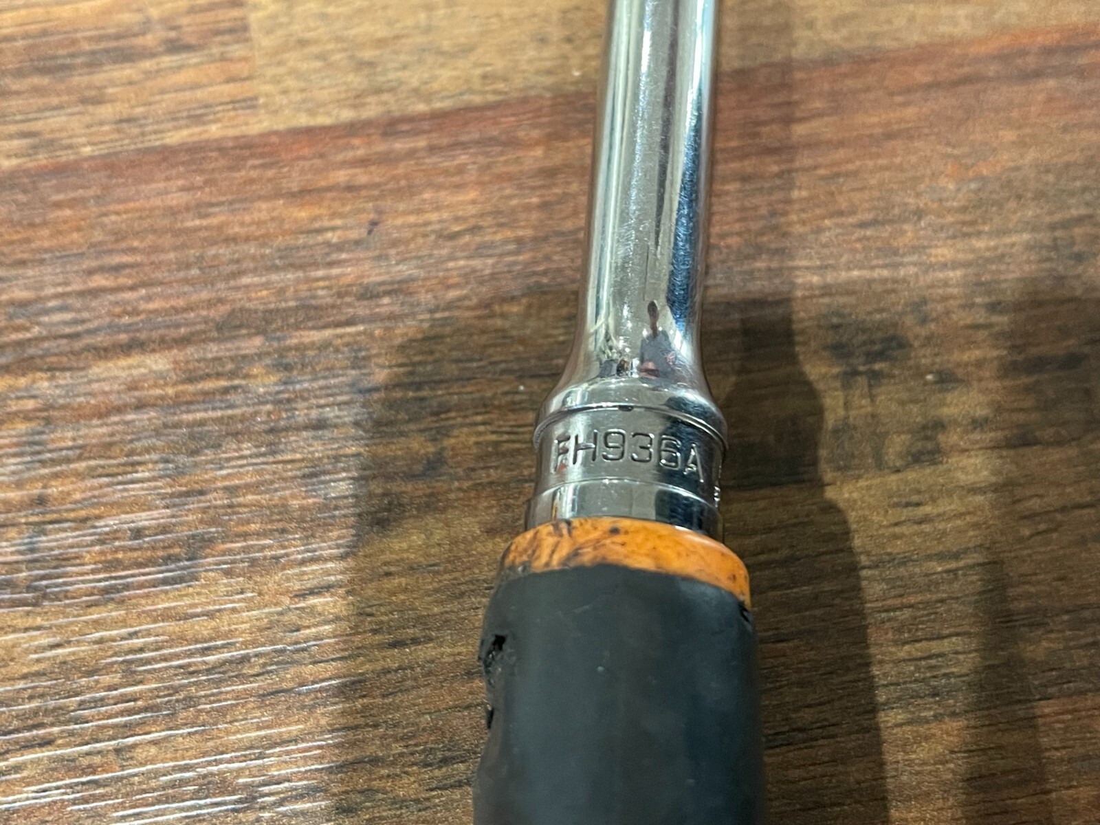 SNAP-ON FH936A 3/8″ RACHET BLACK & ORANGE HANDLE Ships Free 1010