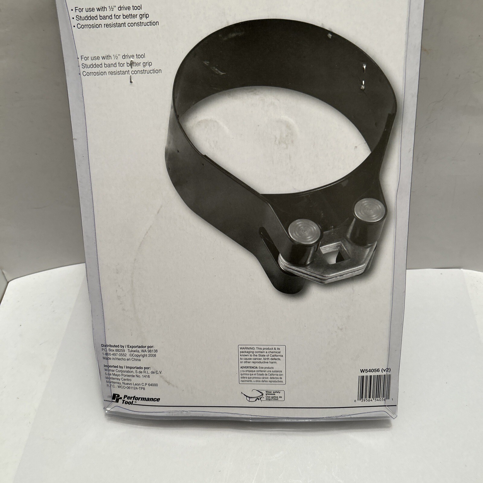 Performance Tool W54056 5-6/32”-5-11/16” Band Style Oil Filter Wrench New