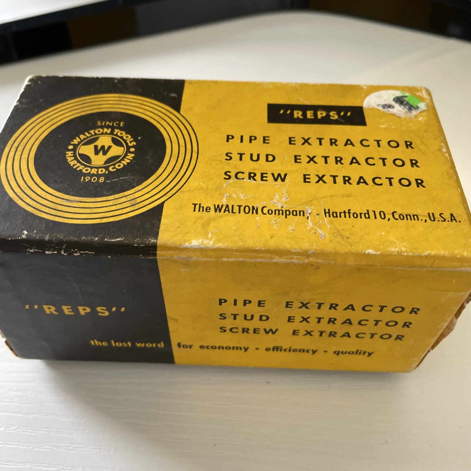 NOS WALTON #7 REPS Pipe Extractor 50007 For Pipe 1-1/4″, 2″ Stud Screw USA