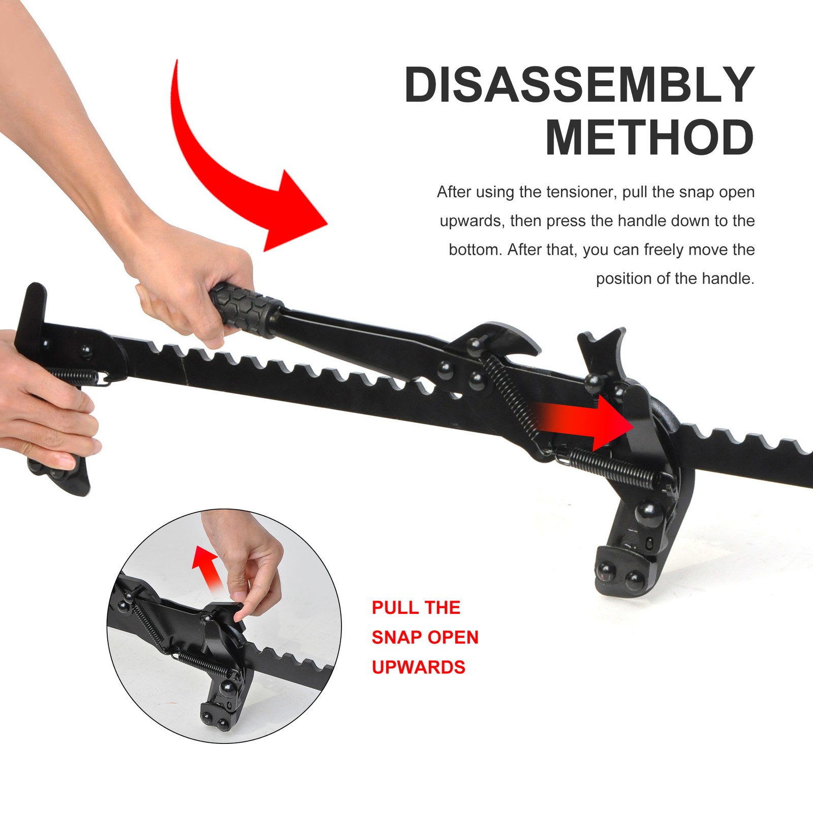33″ Steel Fence Barb Wire Stretcher Tool – Fence Stretcher All-Purpose Splicer