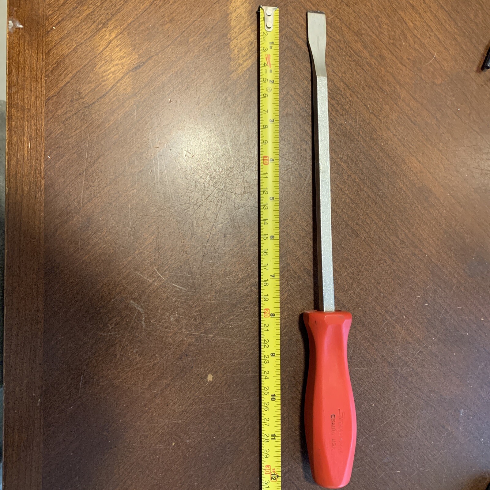 Snap On USA Tools RED Handle CSA10A Angled Blade Scraper Gasket RTV Classic 1/2″