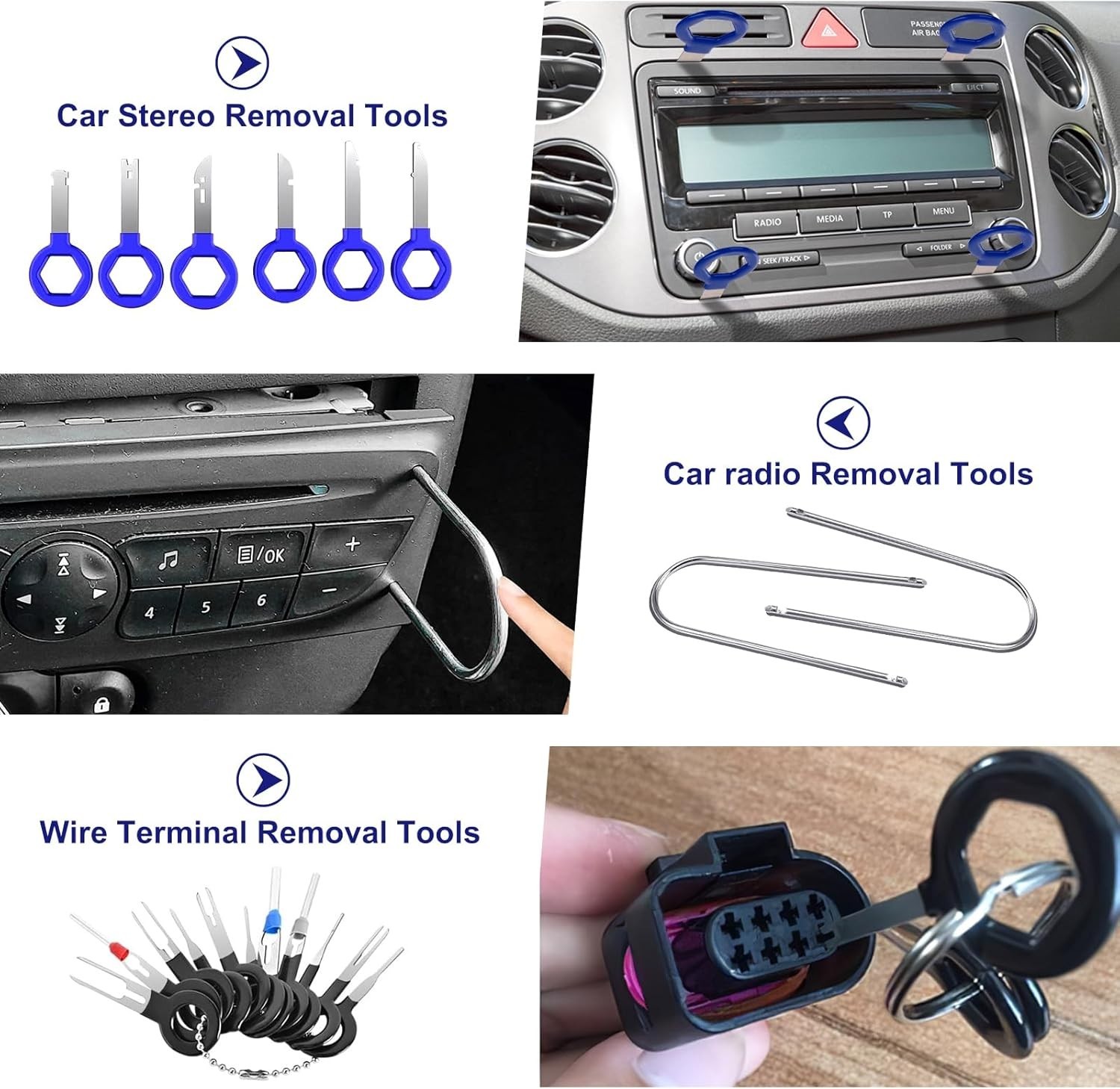 432Pcs Auto Trim Removal Tool Kit No Scratch Pry Tool for Car Door Panel Dash…