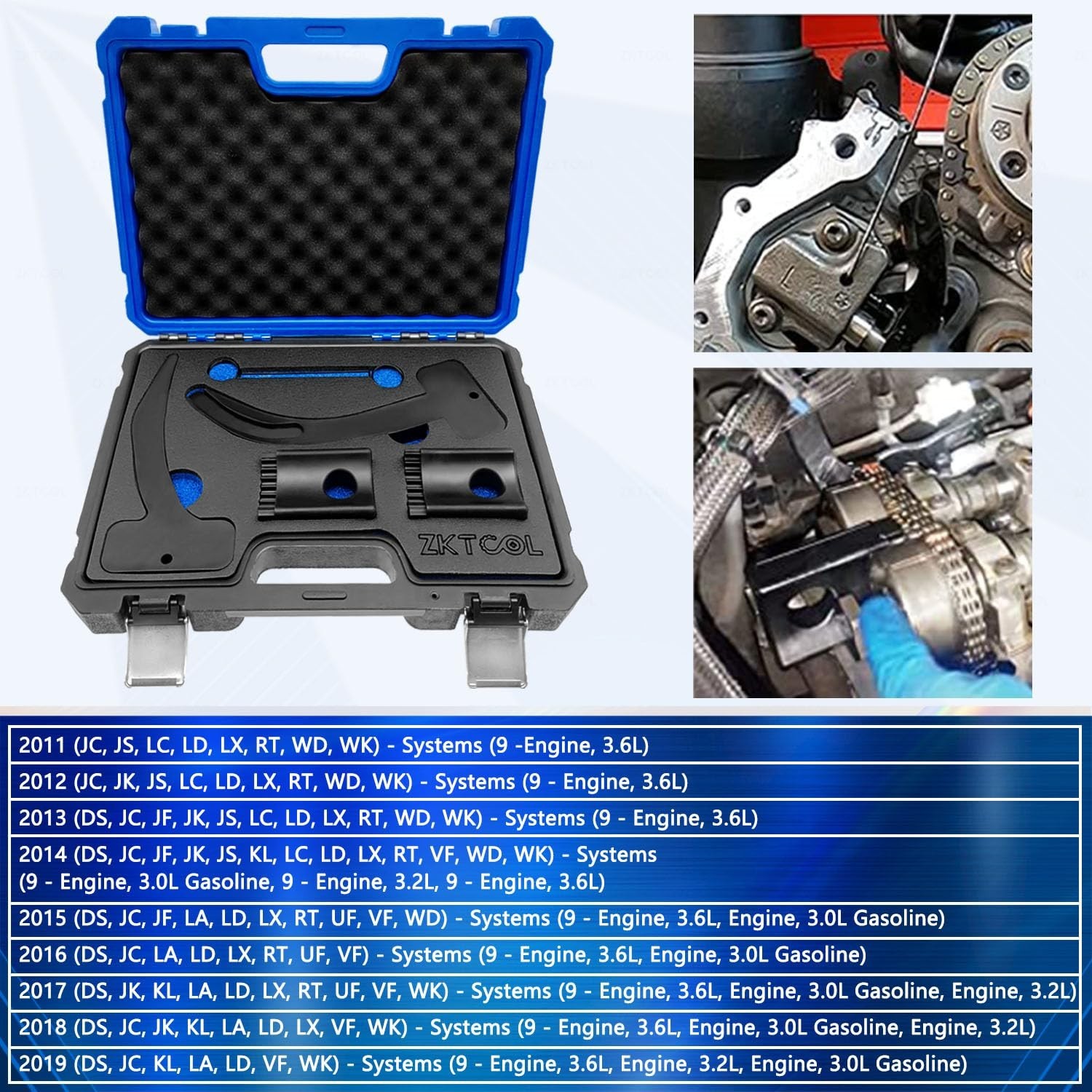3.6L Pentastar Timing Tool Kit for Jeep, VW, Dodge, Chrysler – Camshaft Lock Set