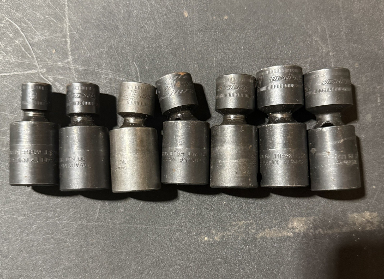 Snap-On 207IPFM 7pc 3/8″ Drive Metric Swivel Universal Impact Socket Set
