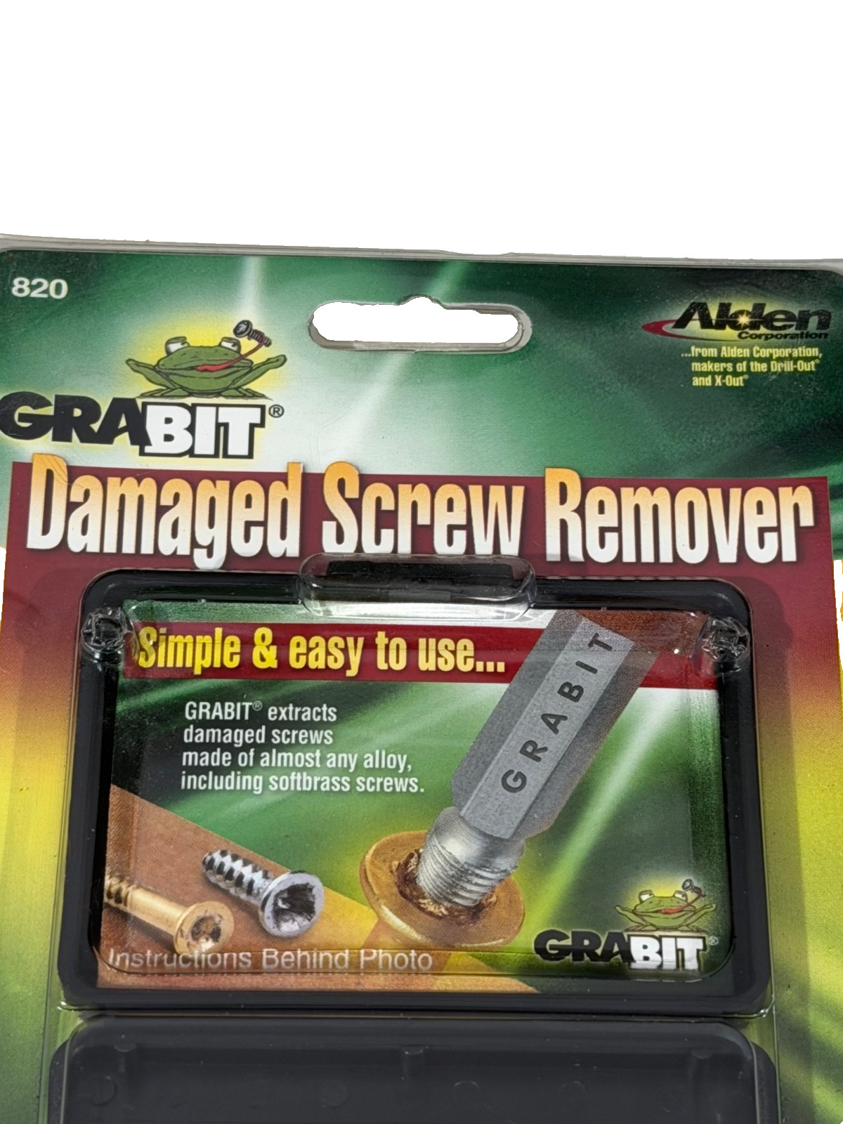 ALDEN TOOLS GRABIT® DAMAGED SCREW REMOVER SET, No. 820