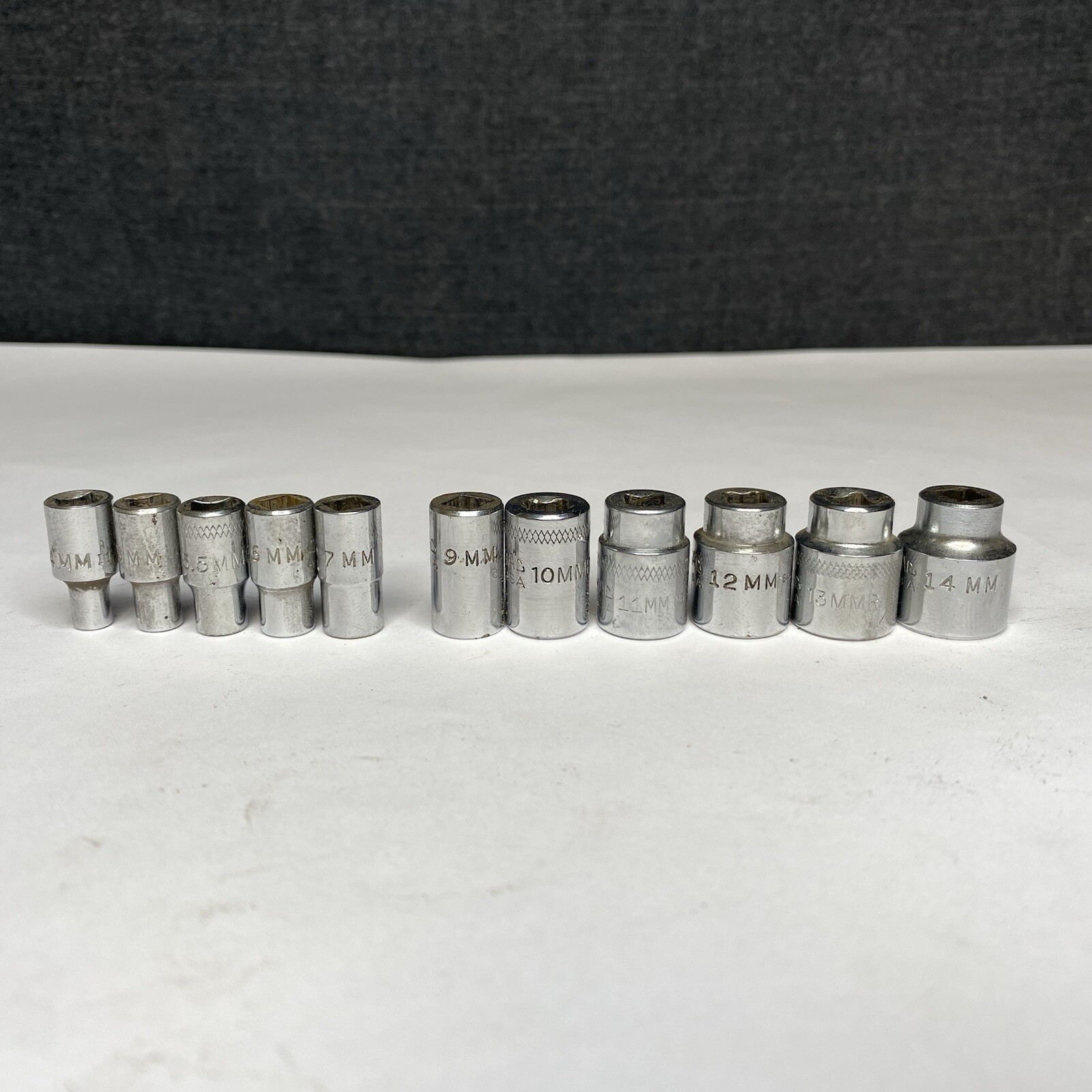 Mac Tools USA 1/4″ Drive Metric 4mm – 14mm Shallow 6-Point 11 Piece Socket Set