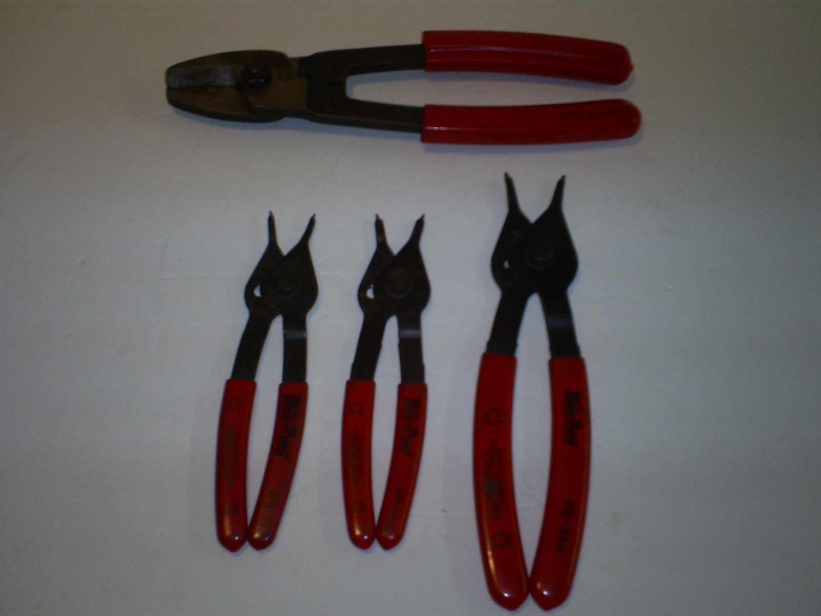 BLUE-POINT 3PC SNAP RING PLIER SET, PR-12A, PR-32A, PR-34 & PWC 80 Cable Cutter