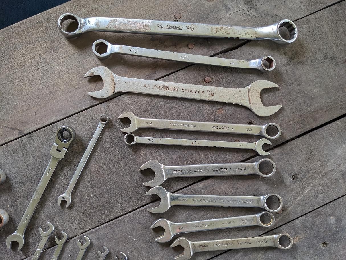 Snap on, Matco, MAC, etc. mixed lot of various wrenches
