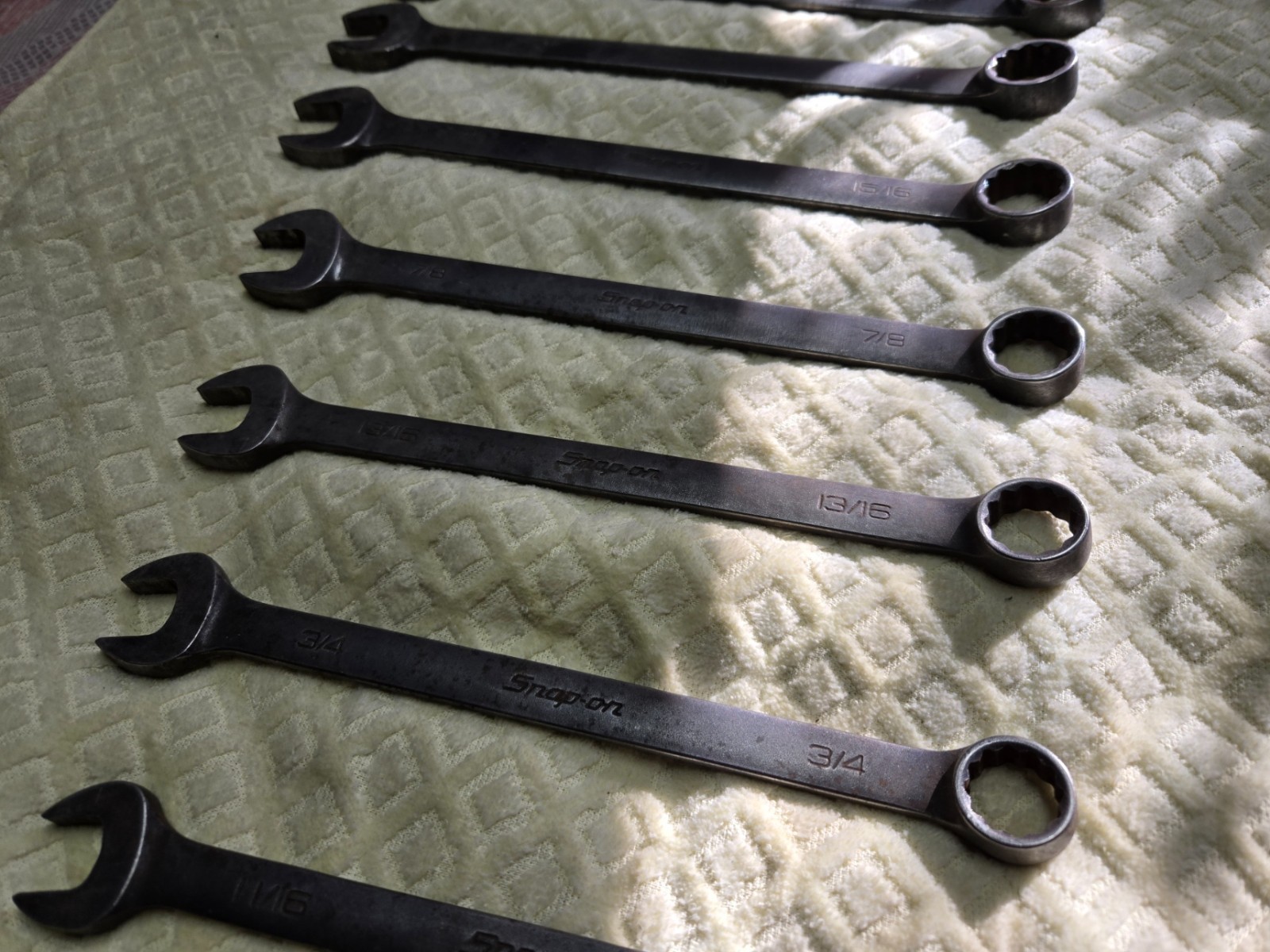 Snap-on GOEX 14-Pc Flank Drive SAE Industrial Wrench Set 3/8″ to 1-1/4″