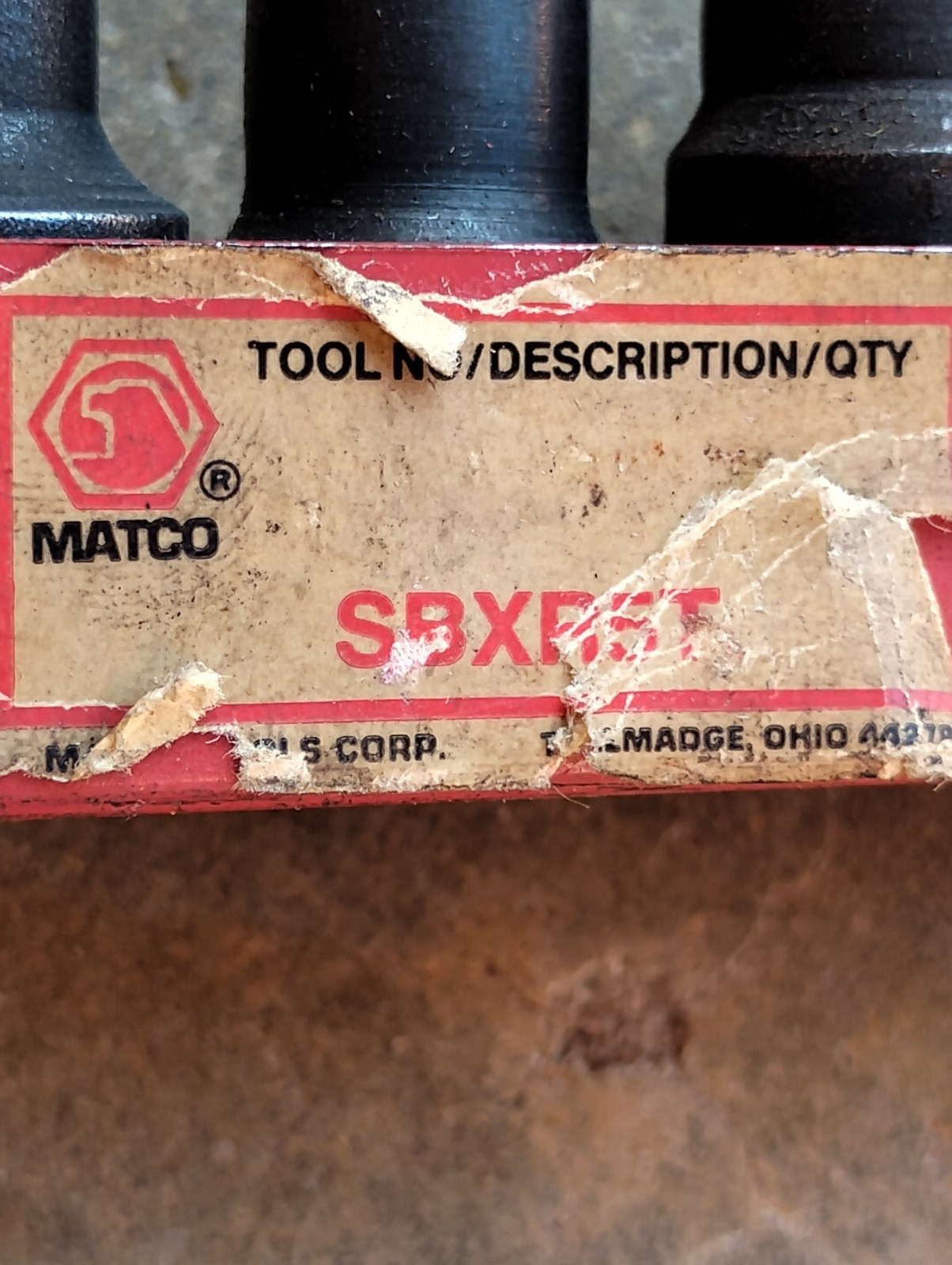 MATCO 3/8 DR Inverted TORX IMPACT Socket Set External Star Storage Tray SBXR5T