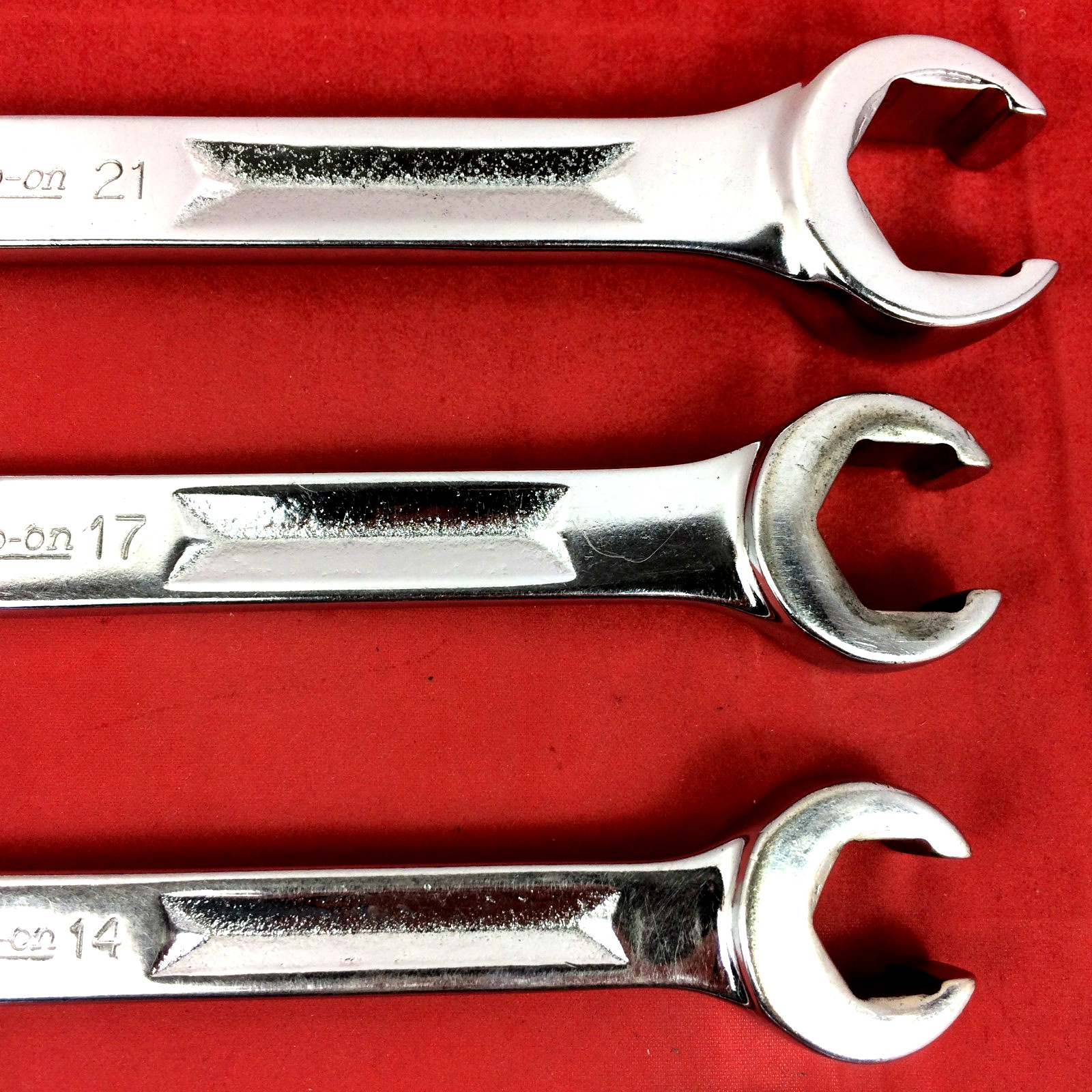 Snap-on 9mm-21mm RXM605 Metric Double End Flare Nut Line Wrench Set