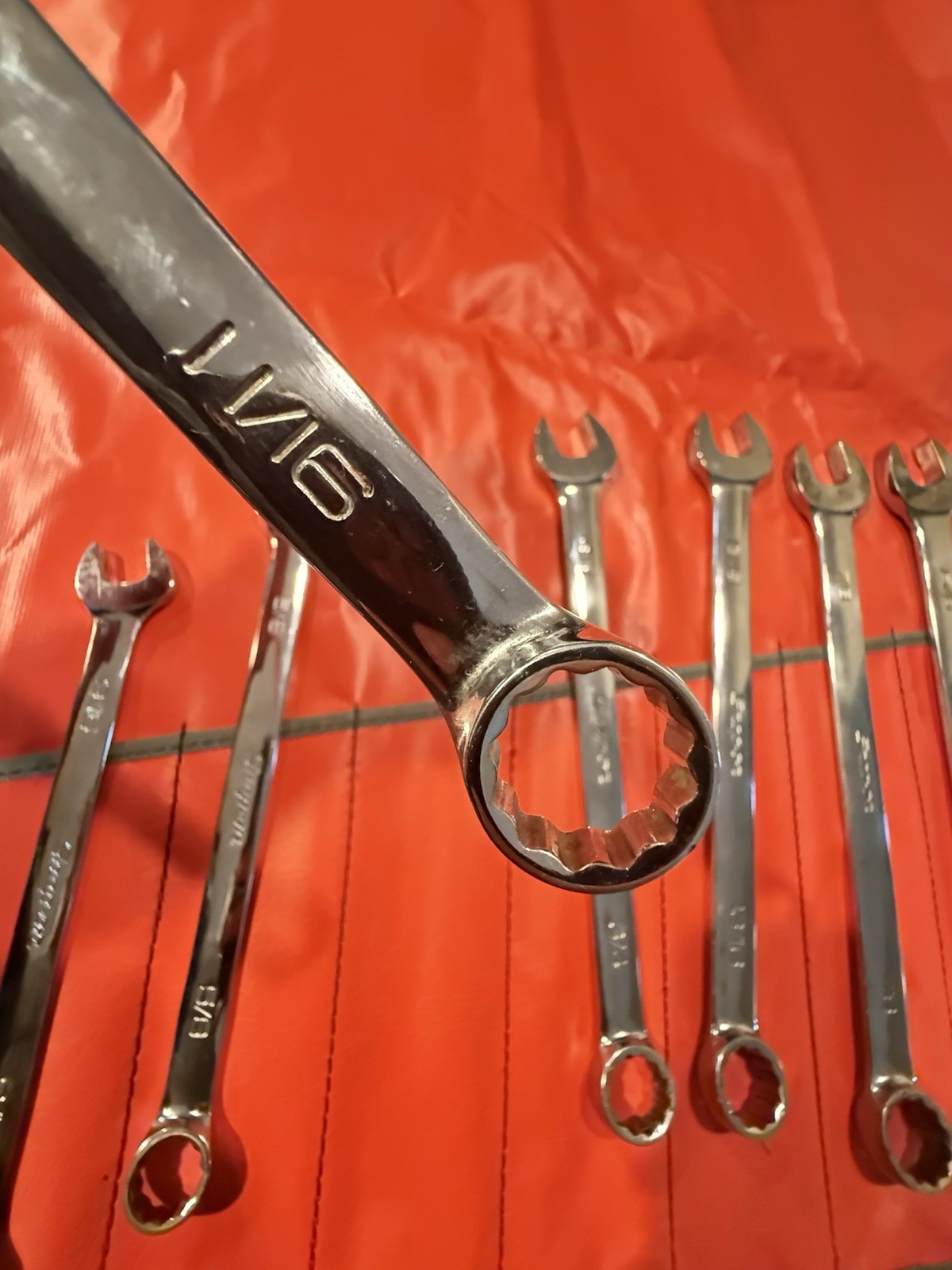 ULGY NOS Snap On 14 Pc OEX SAE Combo Wrench 12 Pt. Set C-141B Date Code 1997 USA