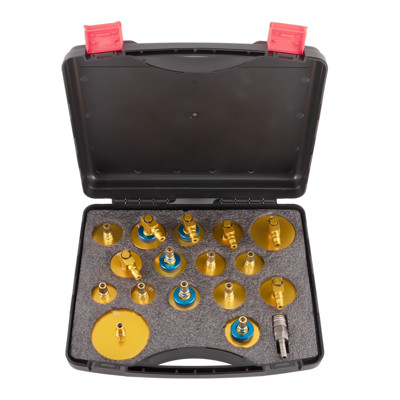 17Pcs Brake Master Cylinder Bleeder Adaptors Set Brake Fluid Bleeder Adapter Kit
