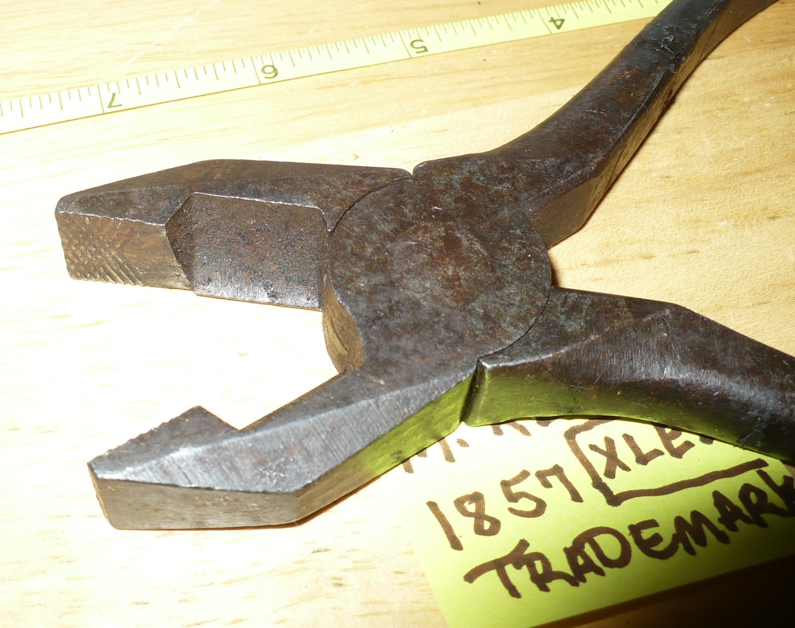 Vintage M. Klein Lineman Pliers 1857 Trademark Reg Chicago USA X L EL 1943 ?