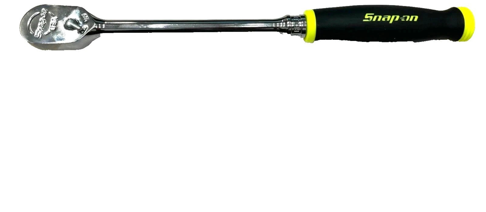 New Snap-on™ 3/8″ Drive Hi-Viz Soft Grip Chrome 12 1/2″ Ratchet FHL80HV Dual 80