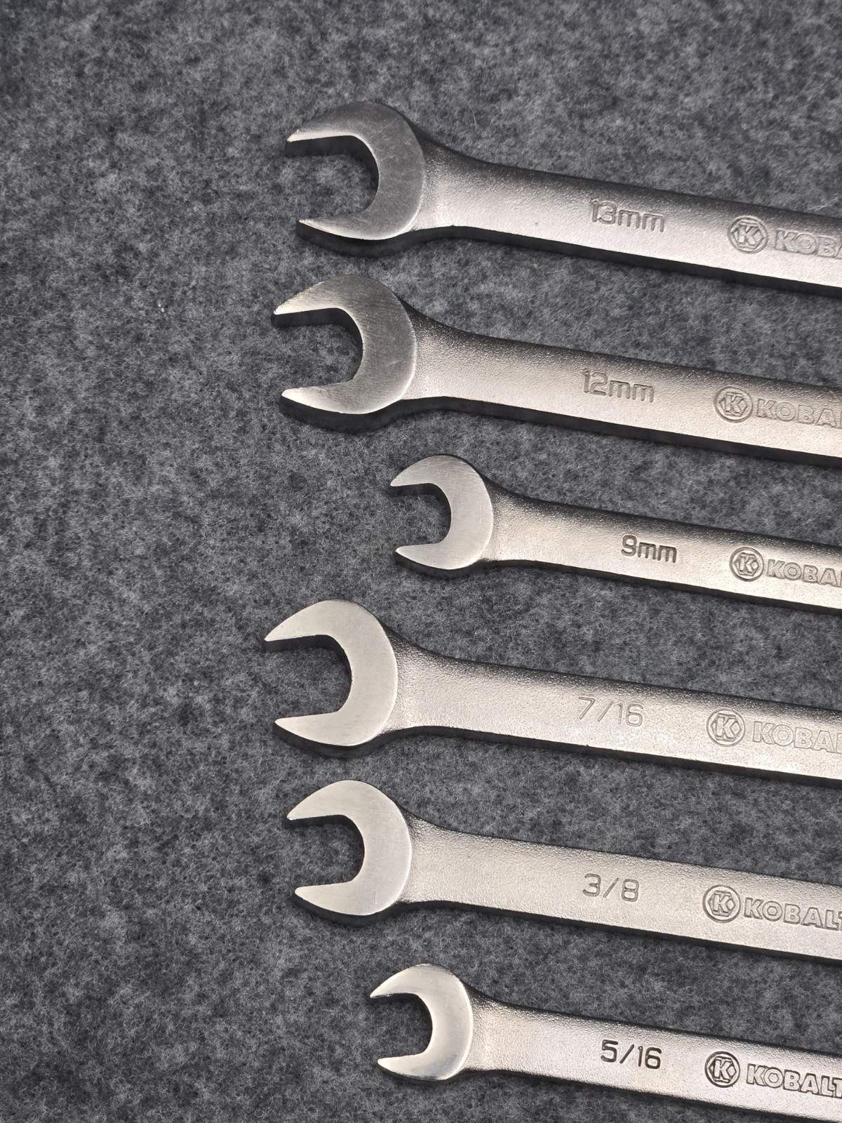 Kobalt USA Metric and SAE Mixed Wrench Lot of 6