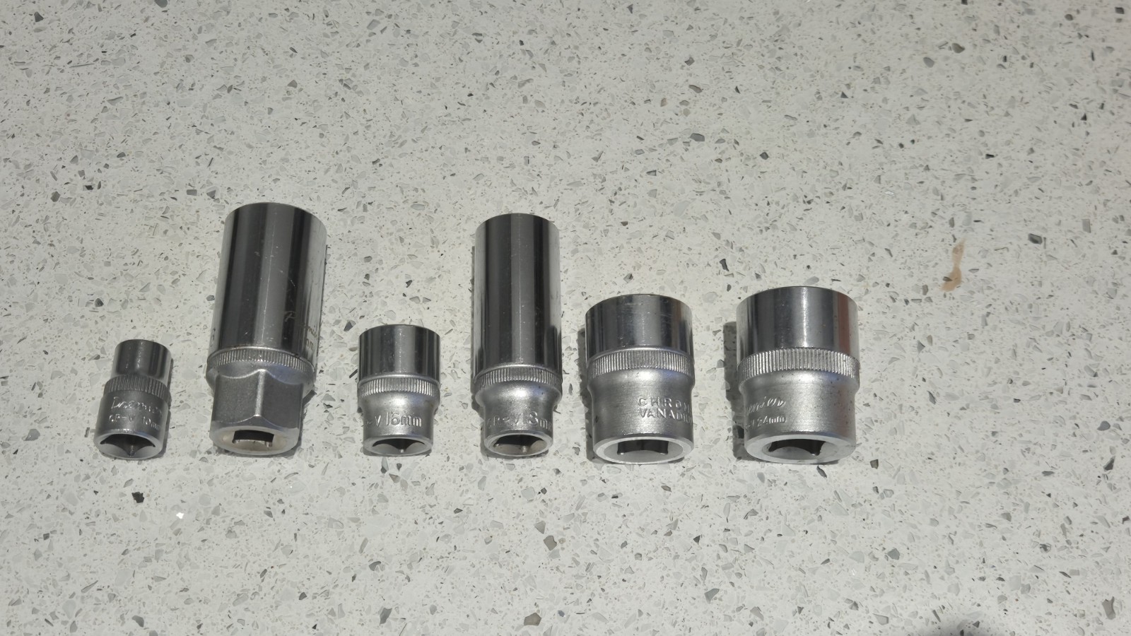 BARGAIN ASSORTMENT OF SEALEY PREMIER SOCKETS 10mm 14mm 16mm 18mm 21mm 24mm