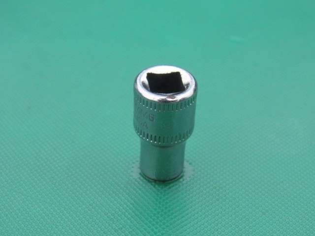 SNAP ON 6MM TMM6 1/4″ DRIVE METRIC 6 PT SHALLOW CHROME SOCKET 6 MM TMM VERY NICE