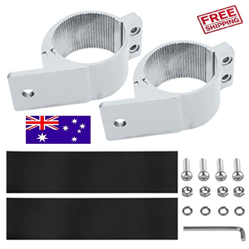 Pair 1.8 – 3 inch Bull Bar Mounting Clamps Mounting Brackets for LED Light Bar