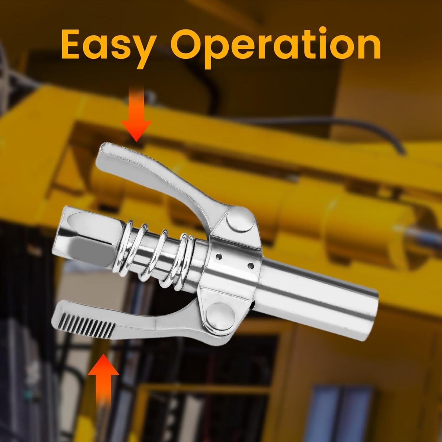 2PCS Leak-Proof Grease Gun Coupler – 12000 PSI High Pressure, Quick Connect,…