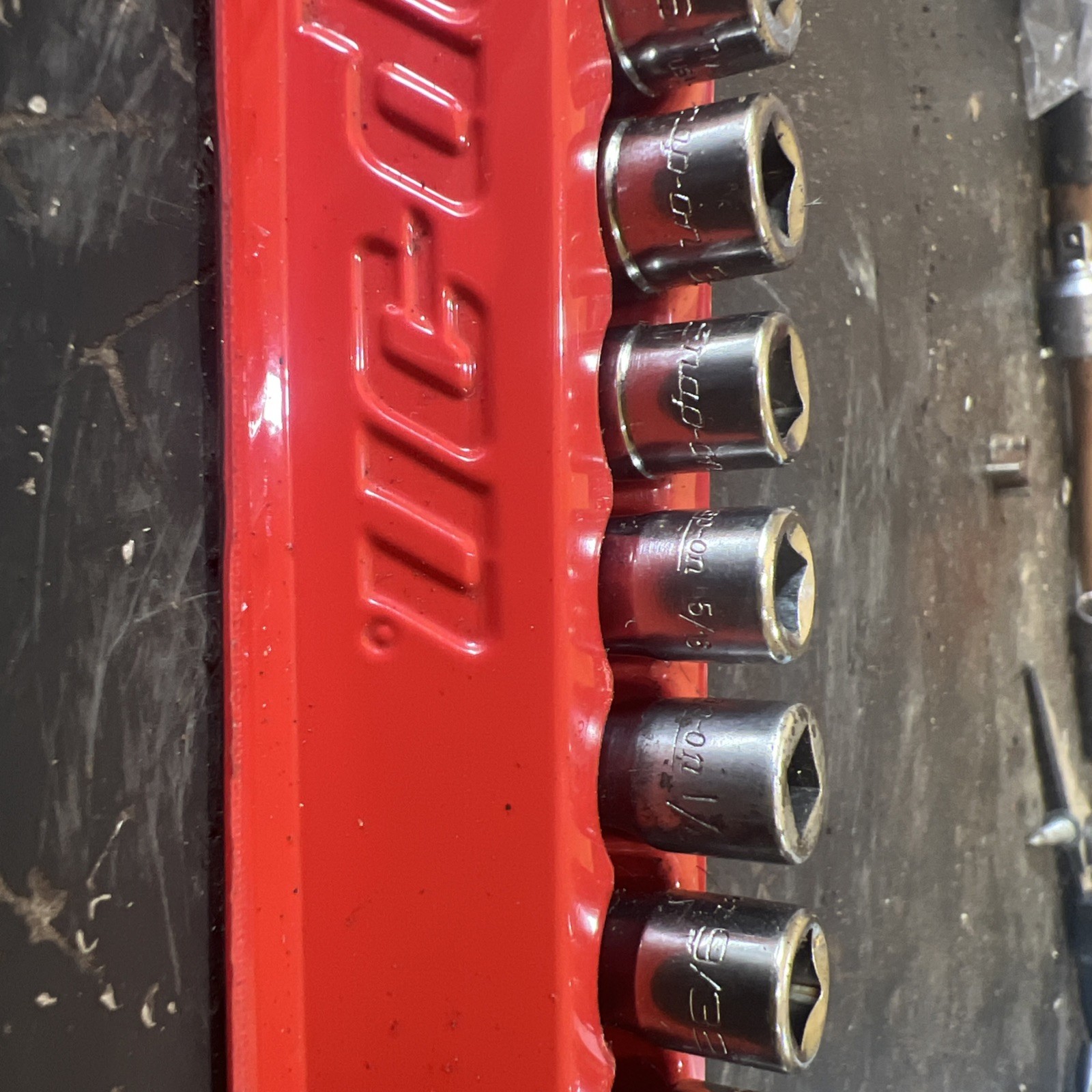 Snap On USA 1/4″ Drive SAE 6 Point Socket Set 10 Pc TM06-TM18 3/16-9/16