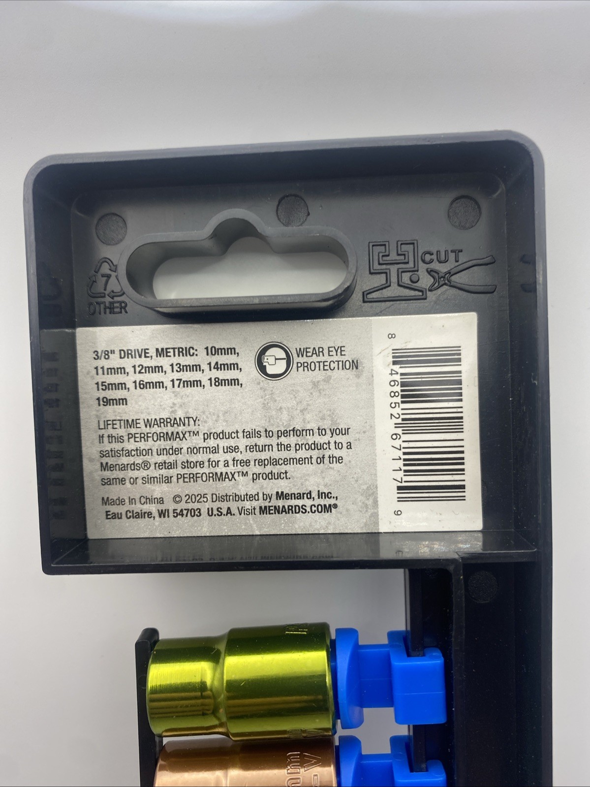 PERFORMAX Color Coded Socket Set Metric 10 Pc 10mm-19mm