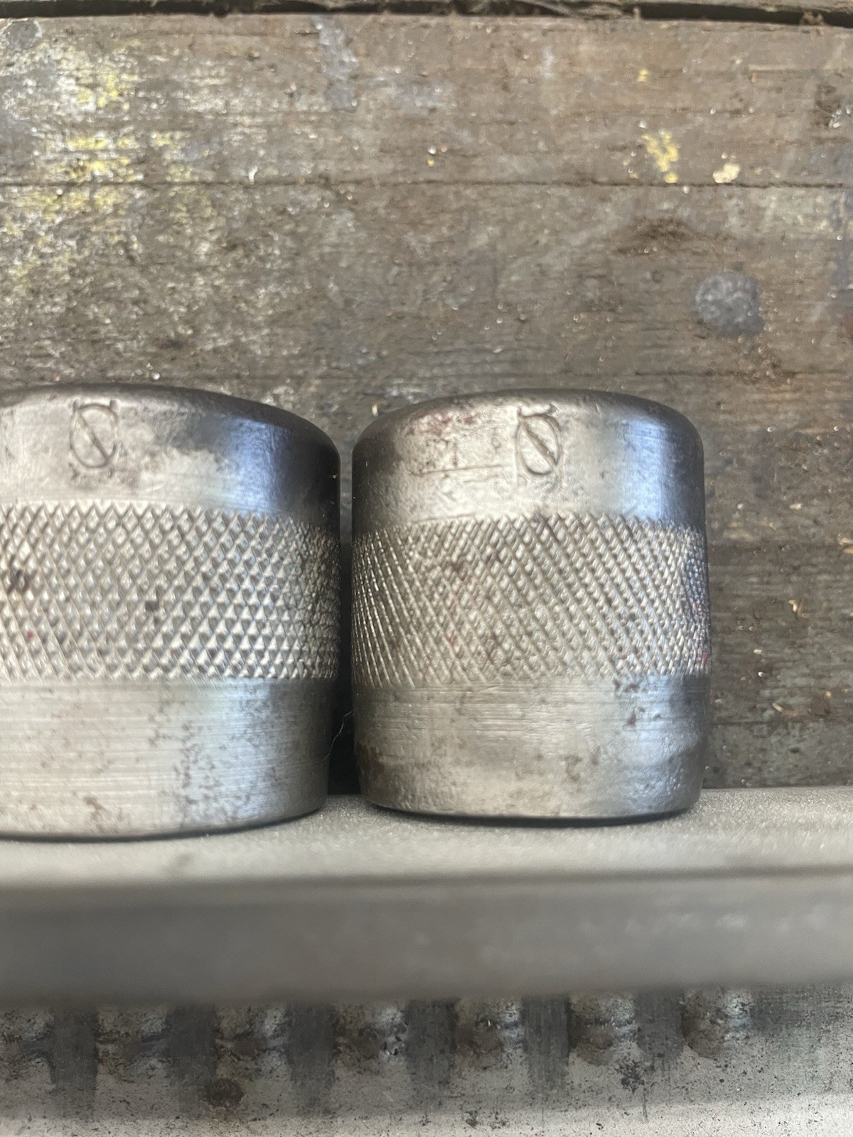 Vintage Snap-On 5/8″ Drive 6 Point Sockets Early Hand Stamped SO Set Of 7