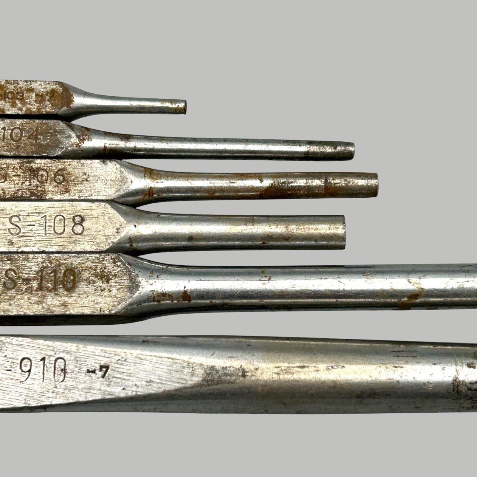 Blue Point Supreme Punch Set Lot of 6 S-103 S-910 Used Ships Quickly