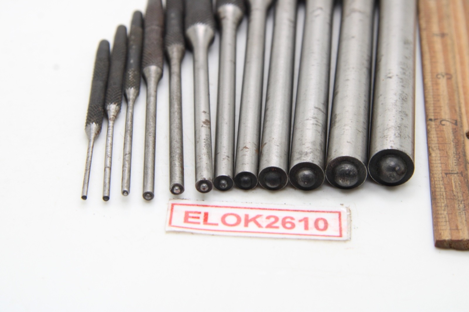 Snap-On PPR712K 1/16″ – 1/2″ 12 Piece Roll Pin Punch Set COMPLETE
