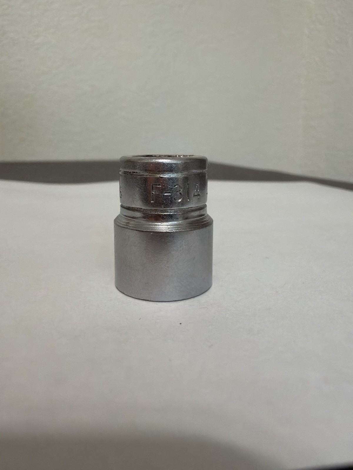 Snap-On Tools 3/8″ Drive 7/16″ 8PT Point SAE Chrome Double Square Socket F314