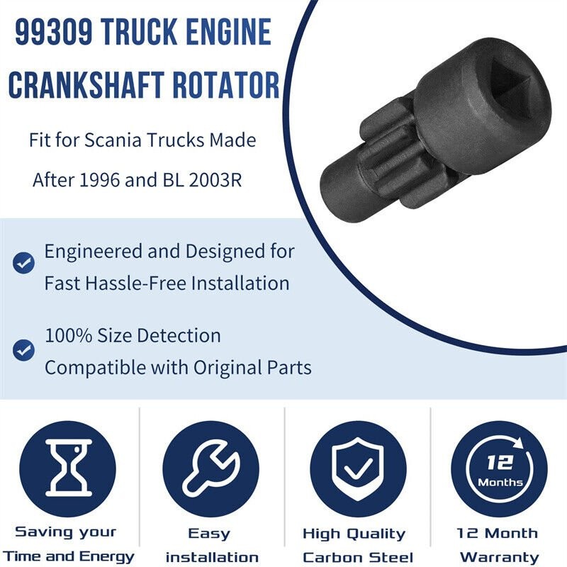 99442 & 99414 Injector Setting Tool + 99309 Crankshaft Rotator For Scania Truck