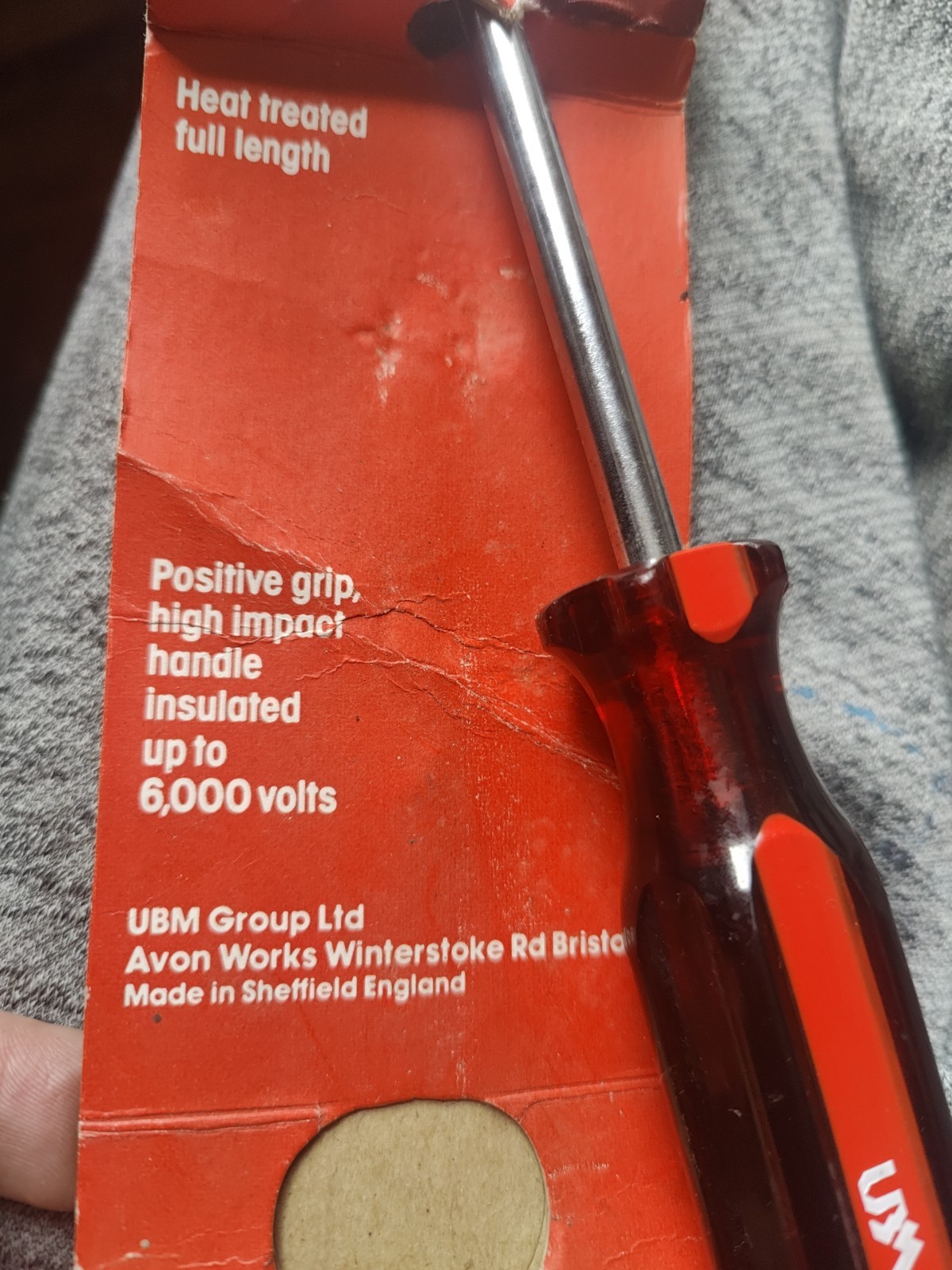 UBM Pozidriv Screwdriver No.3 Chromium Plated Vanadium Steel Insulated 6000V