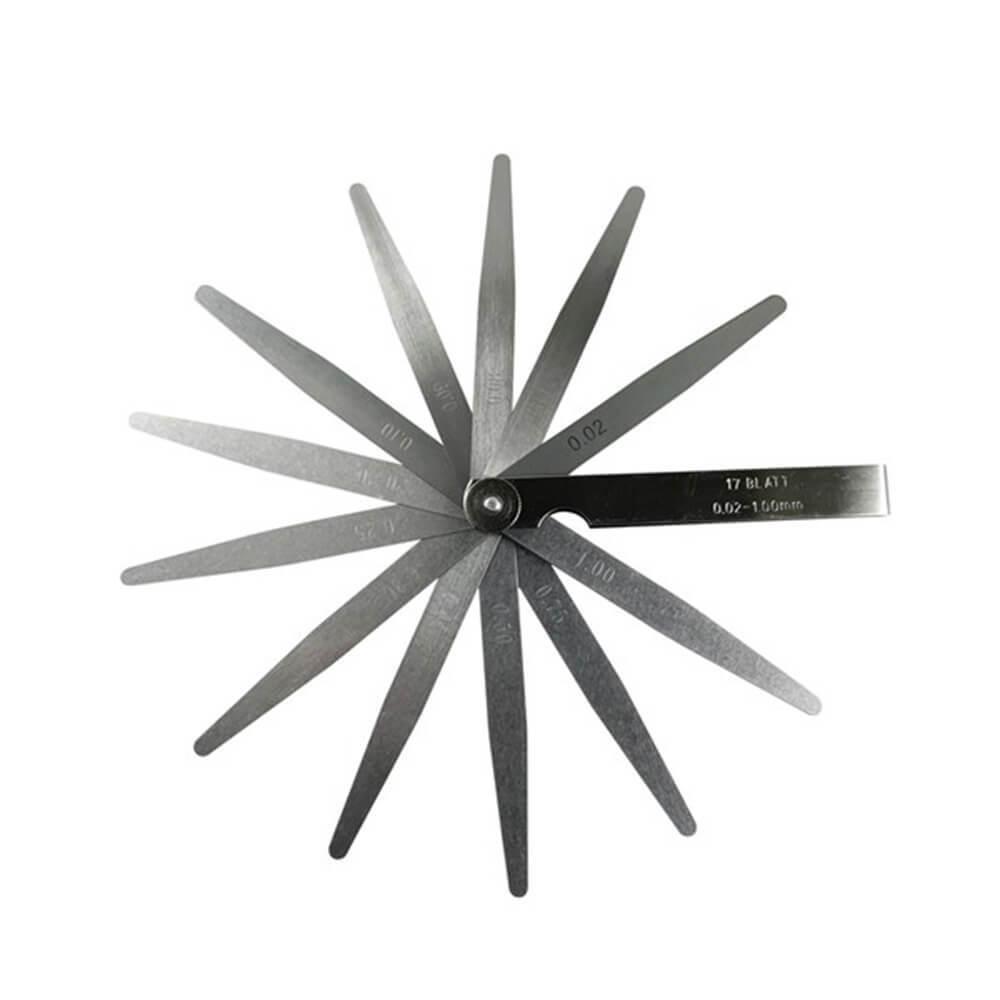 Metric Feeler Gauge Tool Hardened Tempered Polished Steel Versatile High Grade