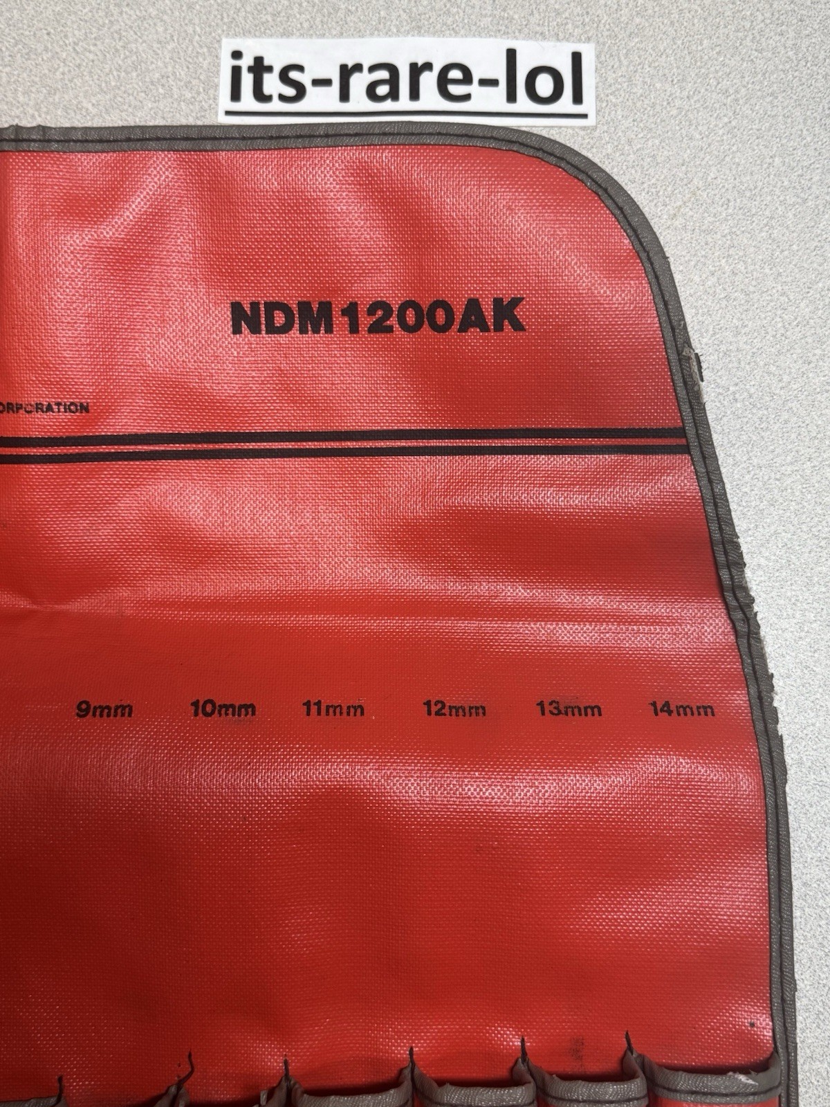 Snap-on NDM1200AK C126 Kit Bag Pouch for Insulated 12pc Metric Nut Driver Set
