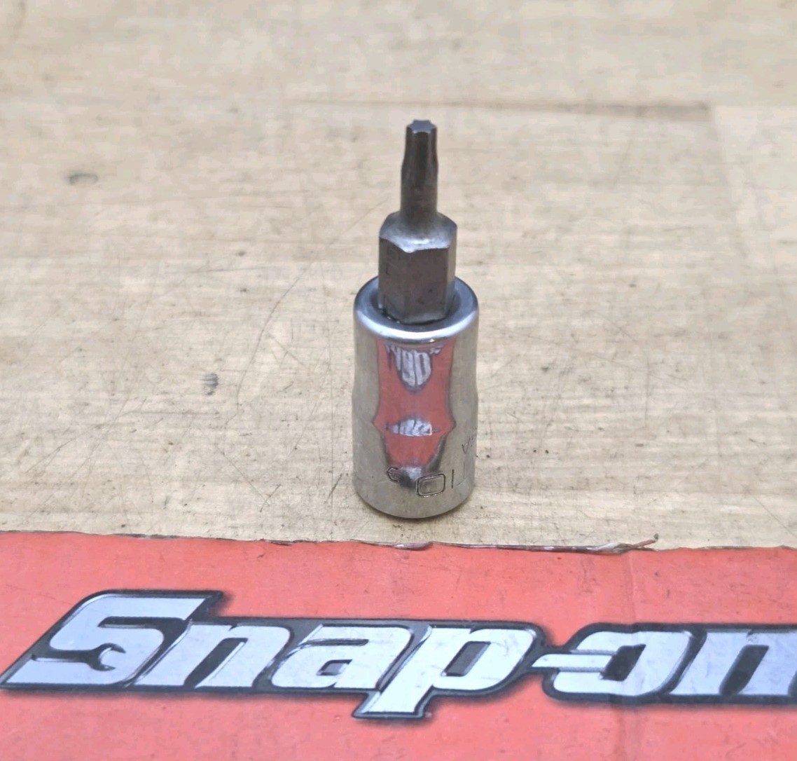 New Snap On TTX10E – 1/4″ Drive T10 TORX Standard Bit Socket Driver